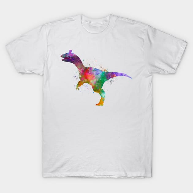 cryolophosaurus in watercolor T-Shirt by PaulrommerArt